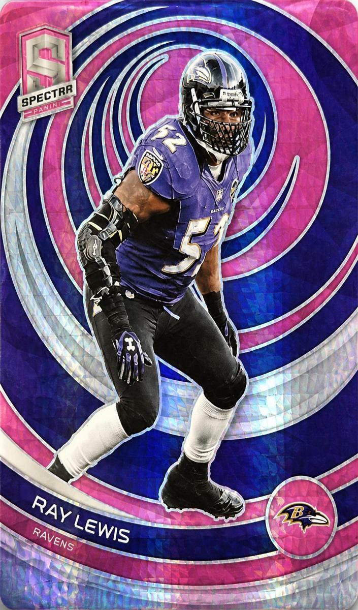 2023 Panini Spectra Football Neon Pink Die Cut Ray Lewis #7
