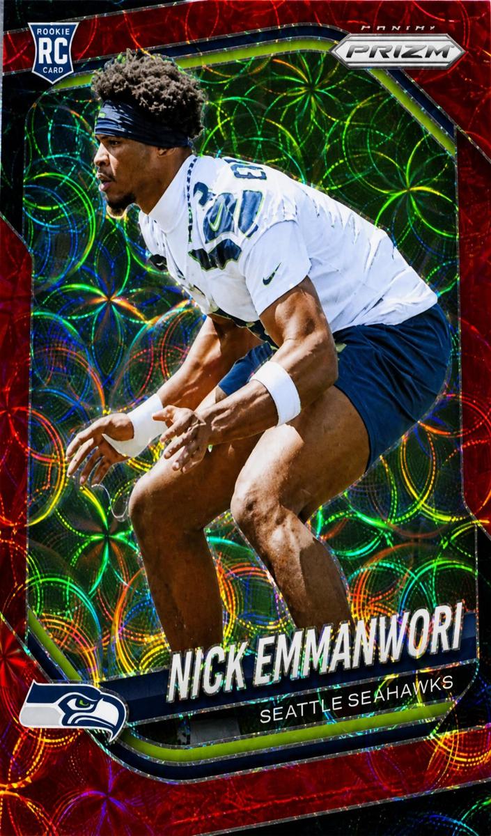 2025 Panini Prizm Football Choice Red Nick Emmanwori #320 PSA 10