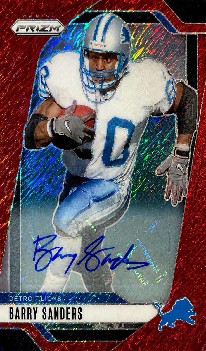 2024 Panini Prizm Football Red Shimmer Barry Sanders #99