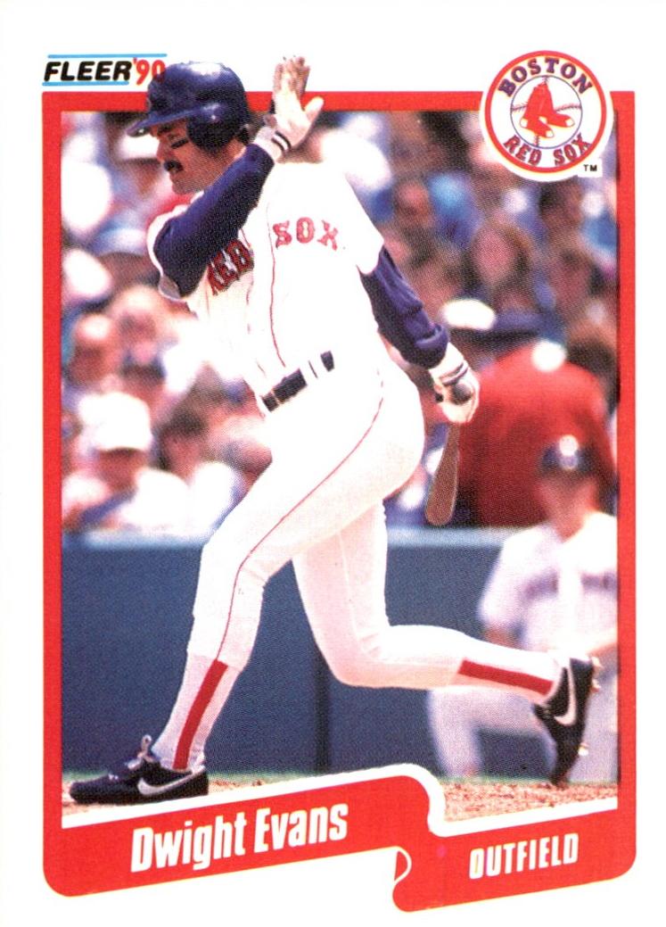 1990 Fleer Baseball Dwight Evans #274 PSA 9