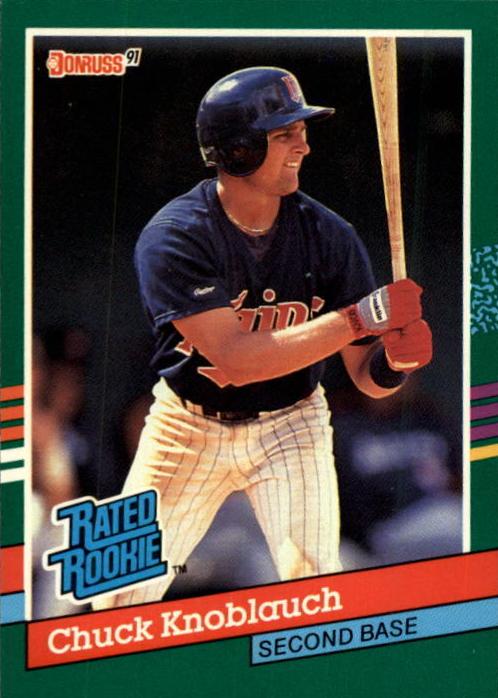 1991 Donruss Baseball Chuck Knoblauch #421