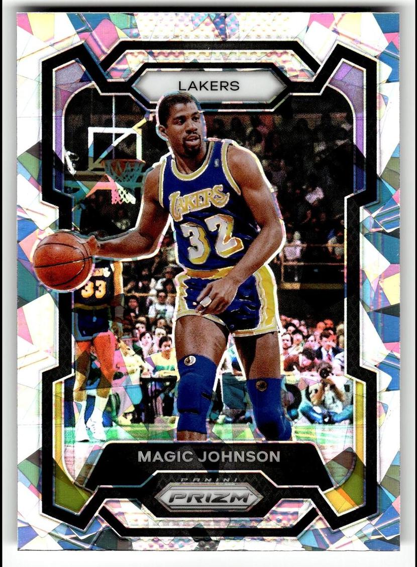 2023 Panini Prizm Basketball Ice Magic Johnson #185