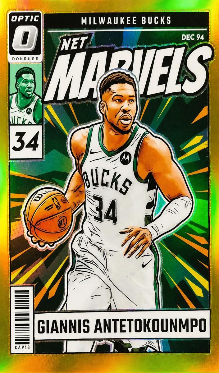 2024 Donruss Optic Basketball Gold Giannis Antetokounmpo #6 PSA 9