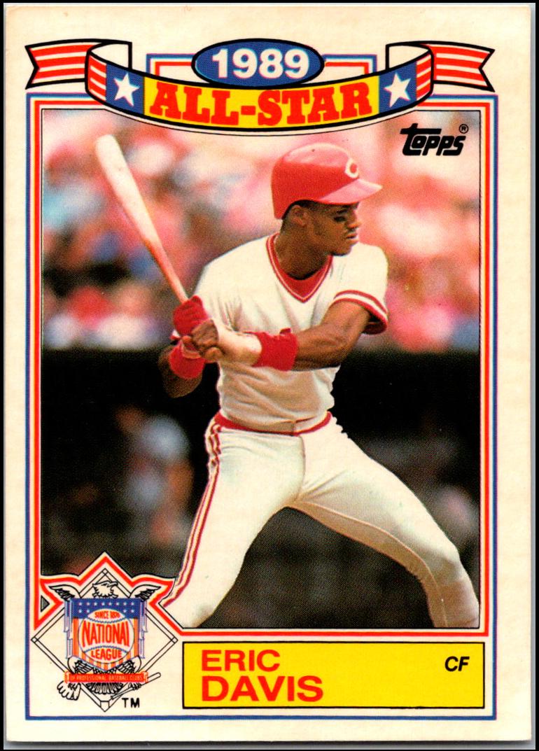 1990 Topps Baseball Eric Davis #7