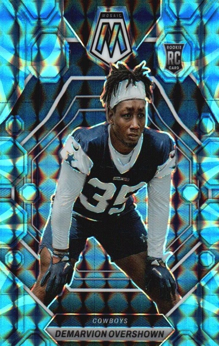 2023 Panini Mosaic Football Reactive Blue Demarvion Overshown #308