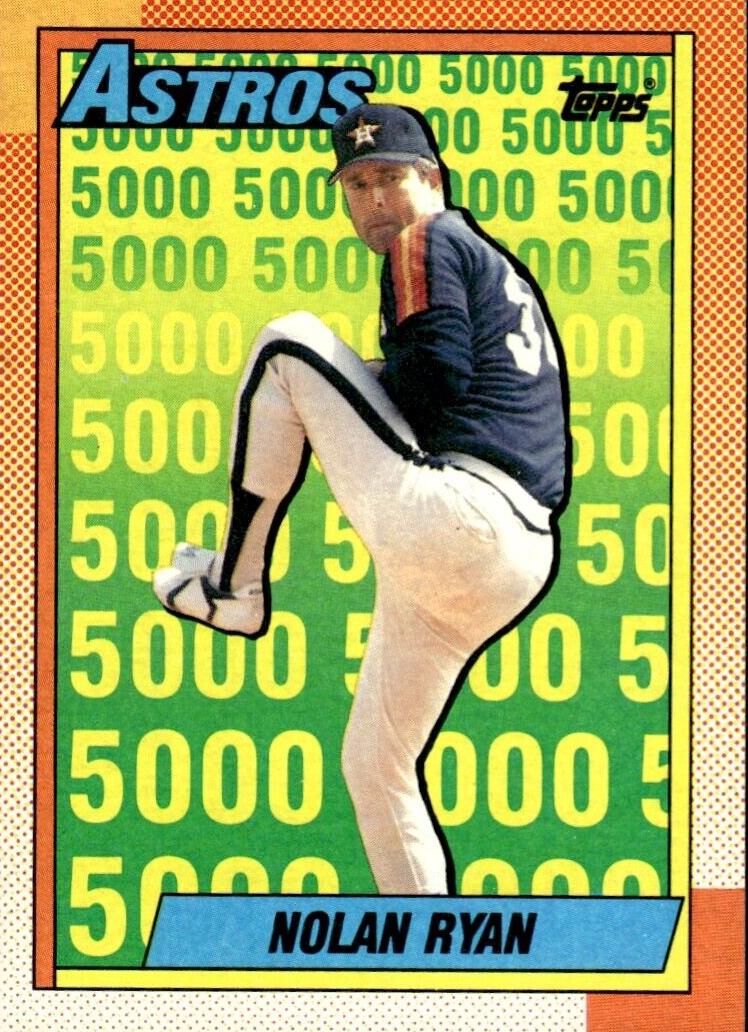 1990 Topps Baseball Nolan Ryan #4 PSA 8.5