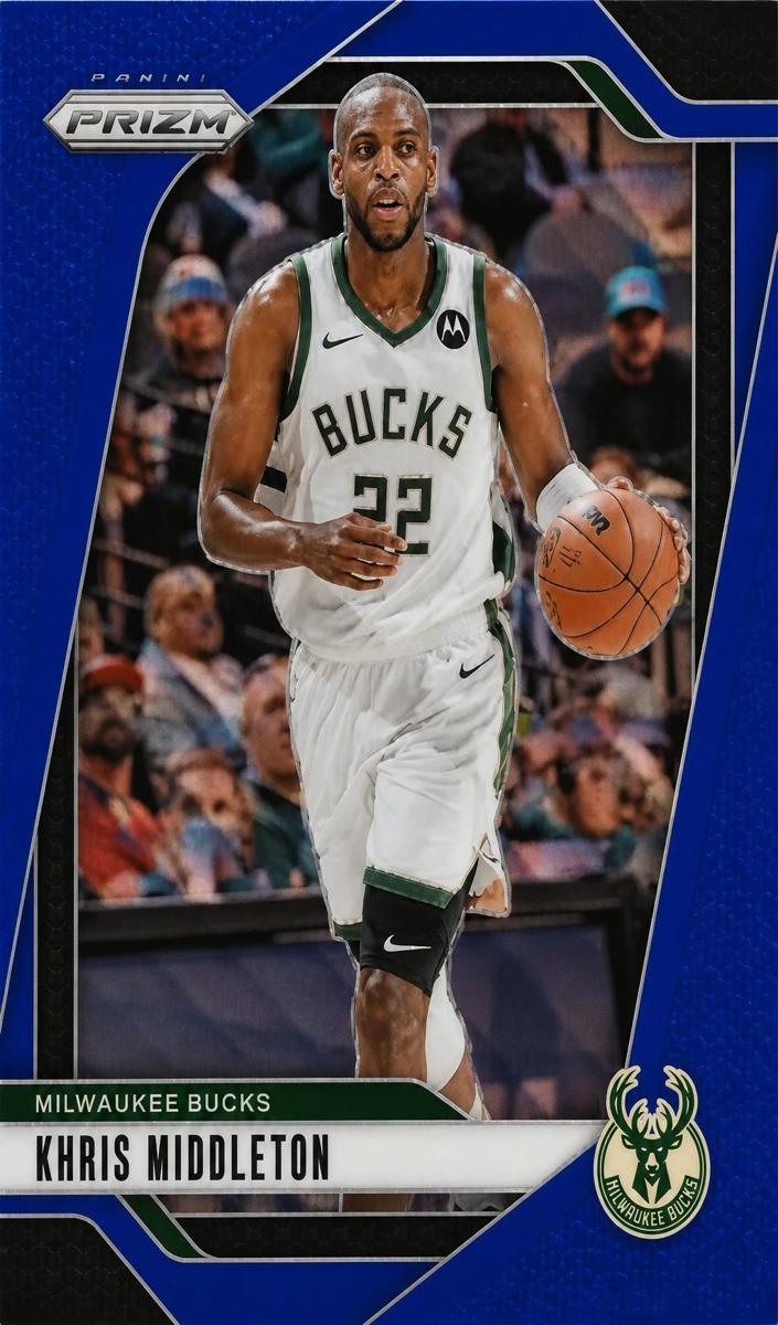 2024 Panini Prizm Basketball Blue Wave Khris Middleton #153