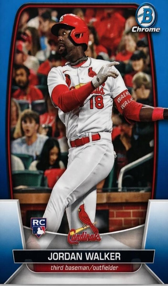 2023 Bowman Chrome Baseball Blue Jordan Walker #18