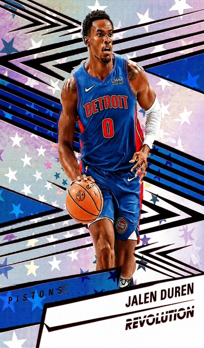 2024 Panini Revolution Basketball Red Astro Jalen Duren #47