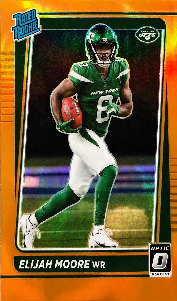 2021 Donruss Optic Football Orange Elijah Moore #216