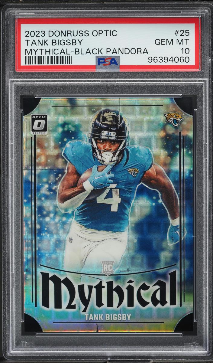 2023 Donruss Optic Football Black Pandora Tank Bigsby #25 PSA 10