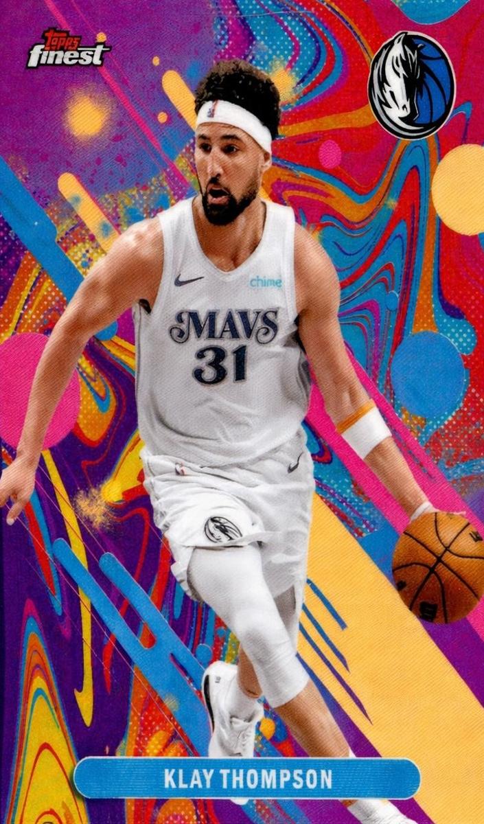 2025 Topps Finest Basketball Oil Spill Refractor Klay Thompson #89
