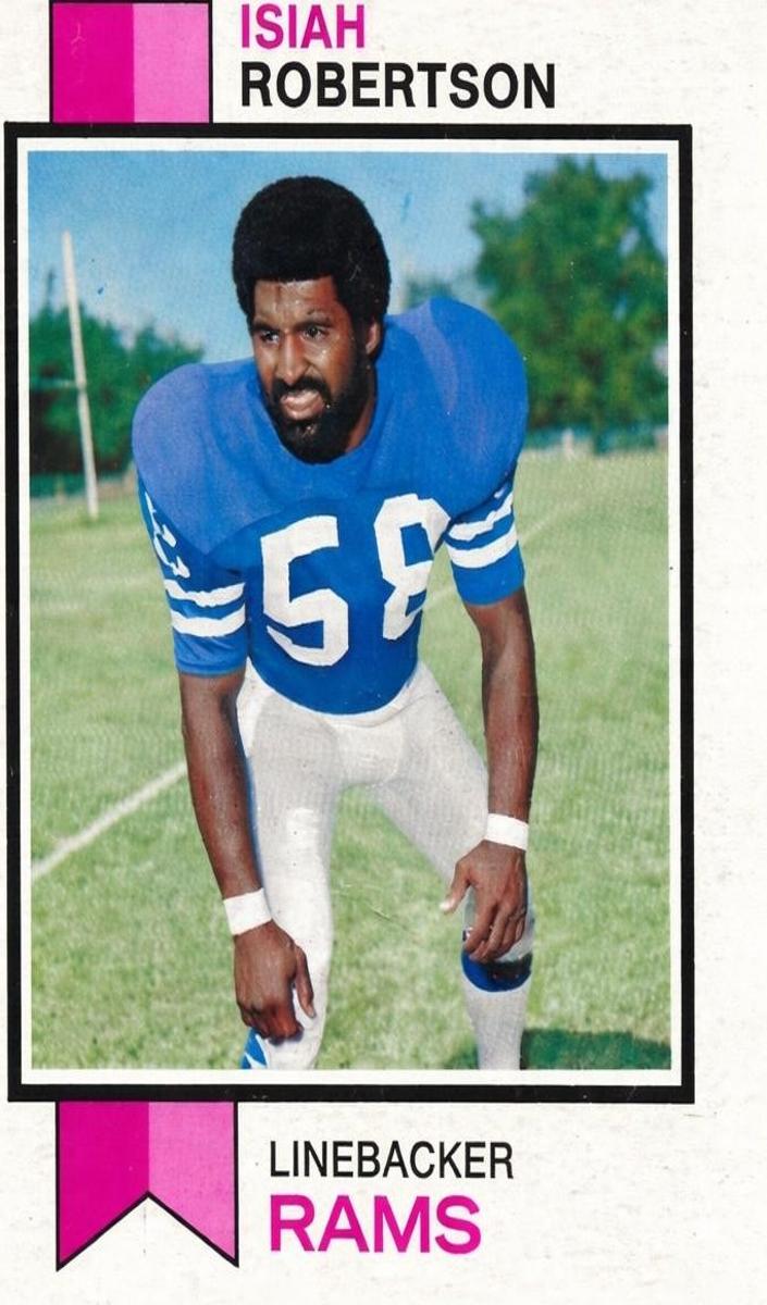 1973 Topps Football Isiah Robertson #65