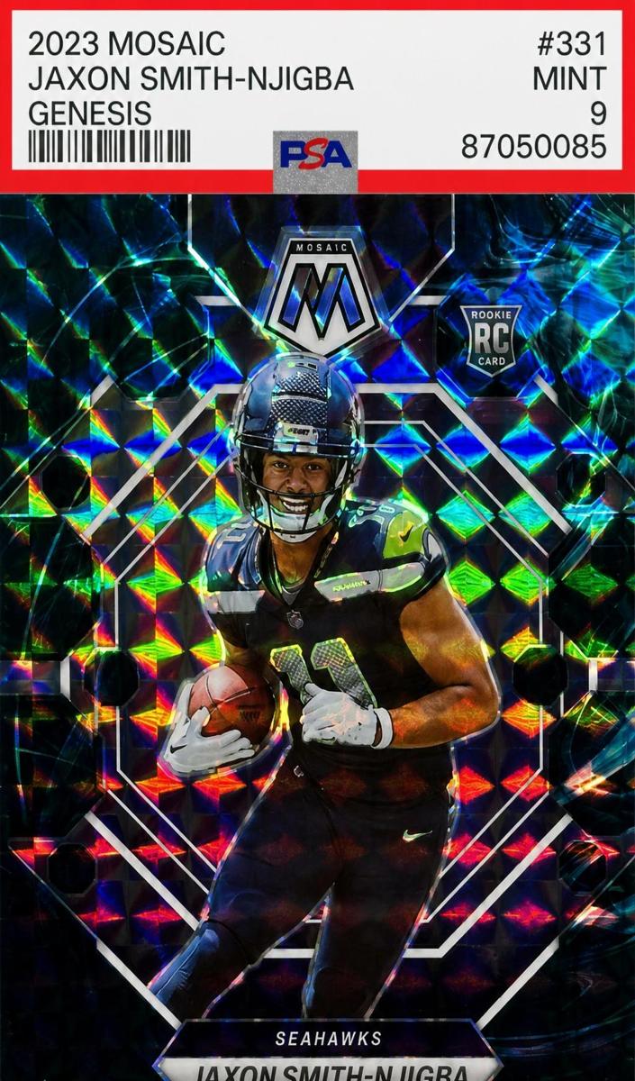 2023 Panini Mosaic Football Genesis Jaxon Smith-Njigba #331 PSA 9