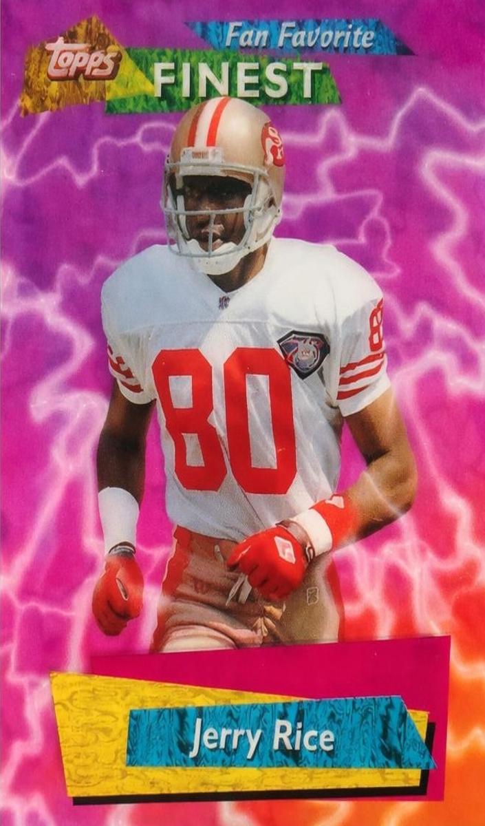 1995 Topps Finest Football Jerry Rice #FF14