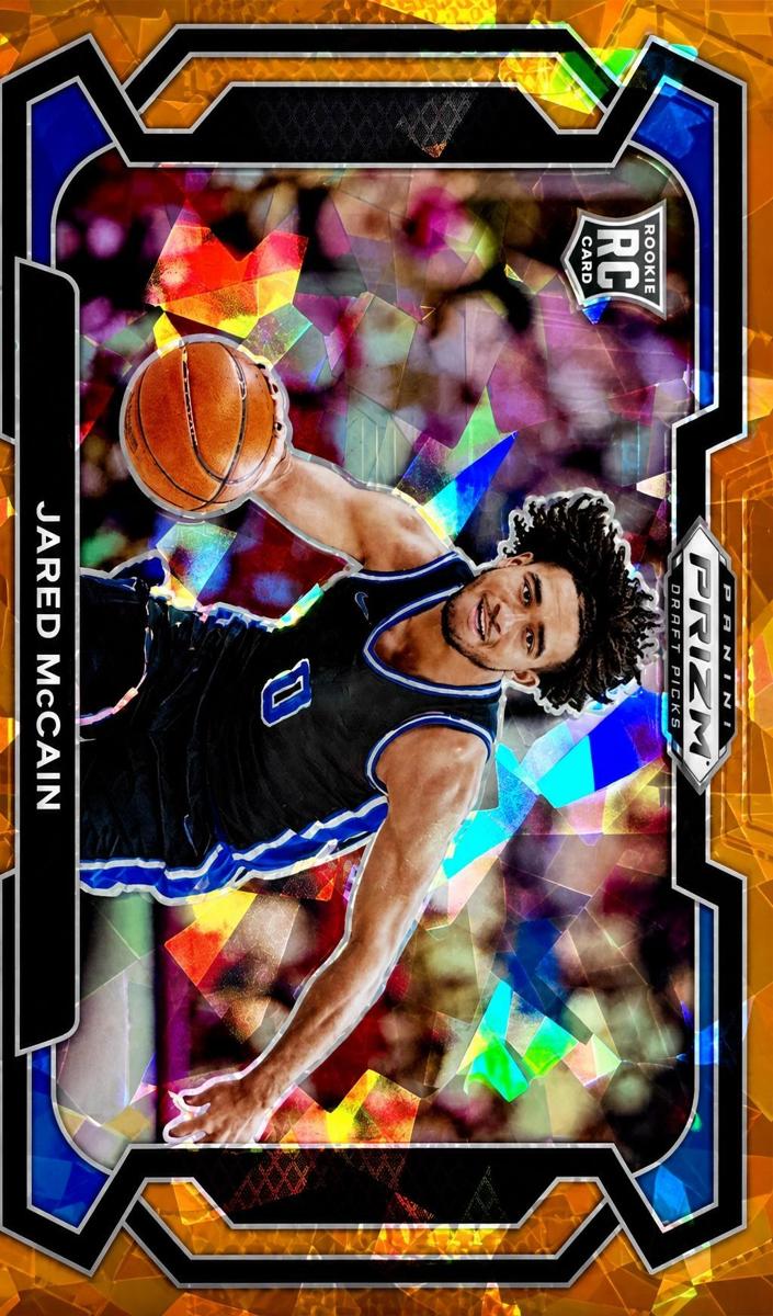 2024 Panini Prizm Draft Picks Basketball Orange Ice Jared McCain #35
