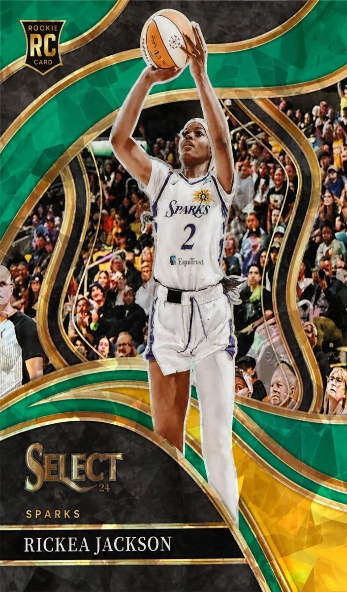 2024 Panini Select WNBA Basketball Green Ice Rickea Jackson #235