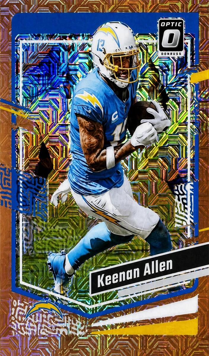 2023 Donruss Optic Football Bronze Mojo Keenan Allen #105 PSA 10