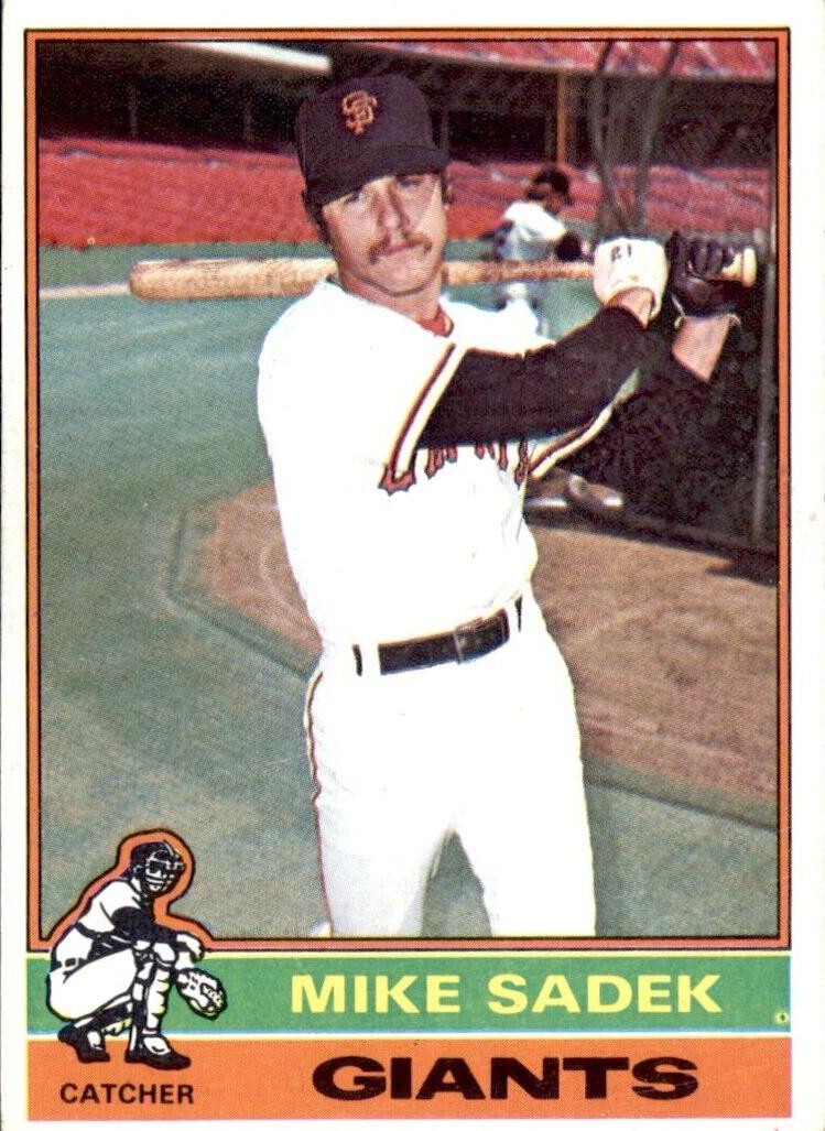 1976 Topps Baseball Mike Sadek #234 PSA 8