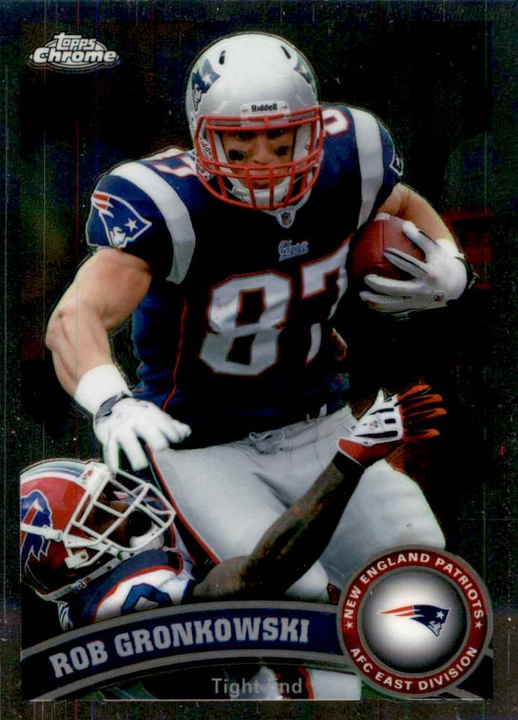 2011 Topps Chrome Football Rob Gronkowski #132 PSA 9