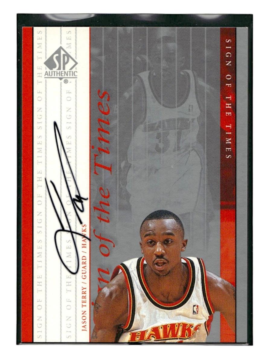 1999 SP Authentic Basketball Jason Terry #JT PSA 9