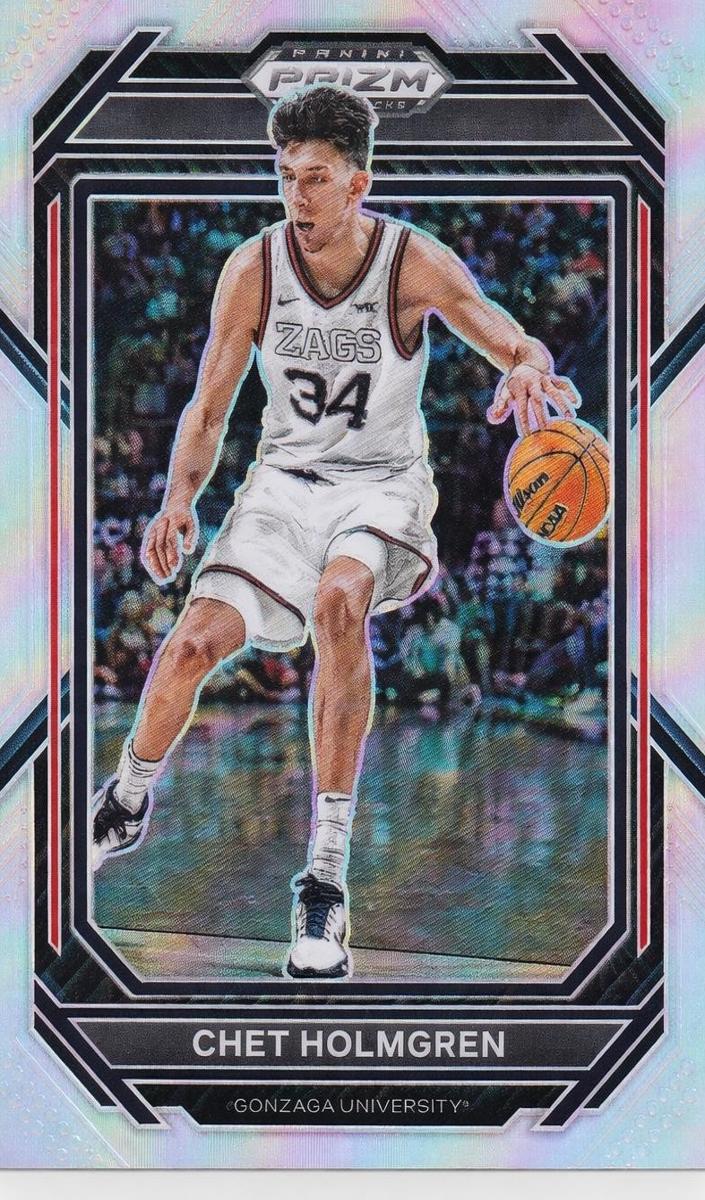 2023 Panini Prizm Draft Picks Basketball Silver Chet Holmgren #76 PSA 10