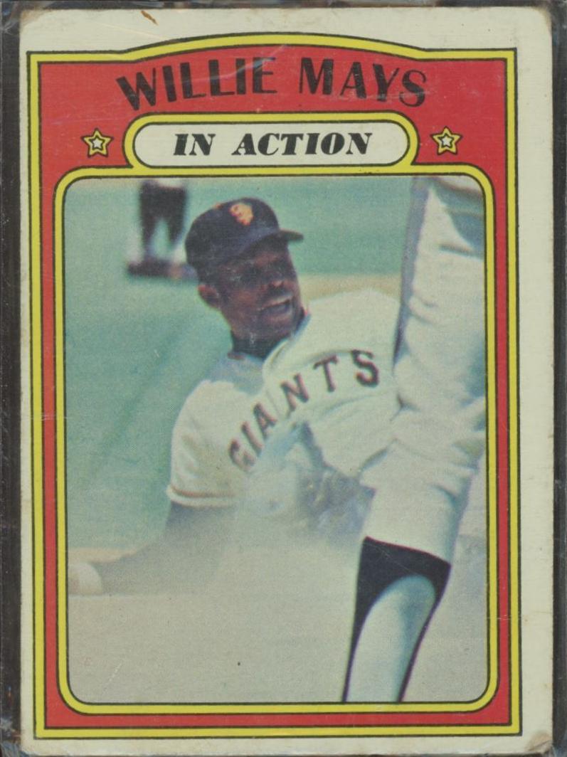 1972 O-Pee-Chee Baseball Willie Mays #50 PSA 6