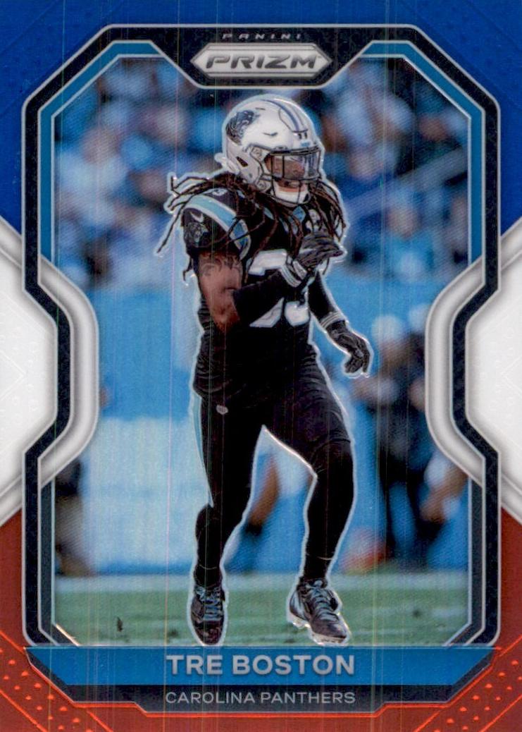 2020 Panini Prizm Football Red White and Blue Prizm Tre Boston #241
