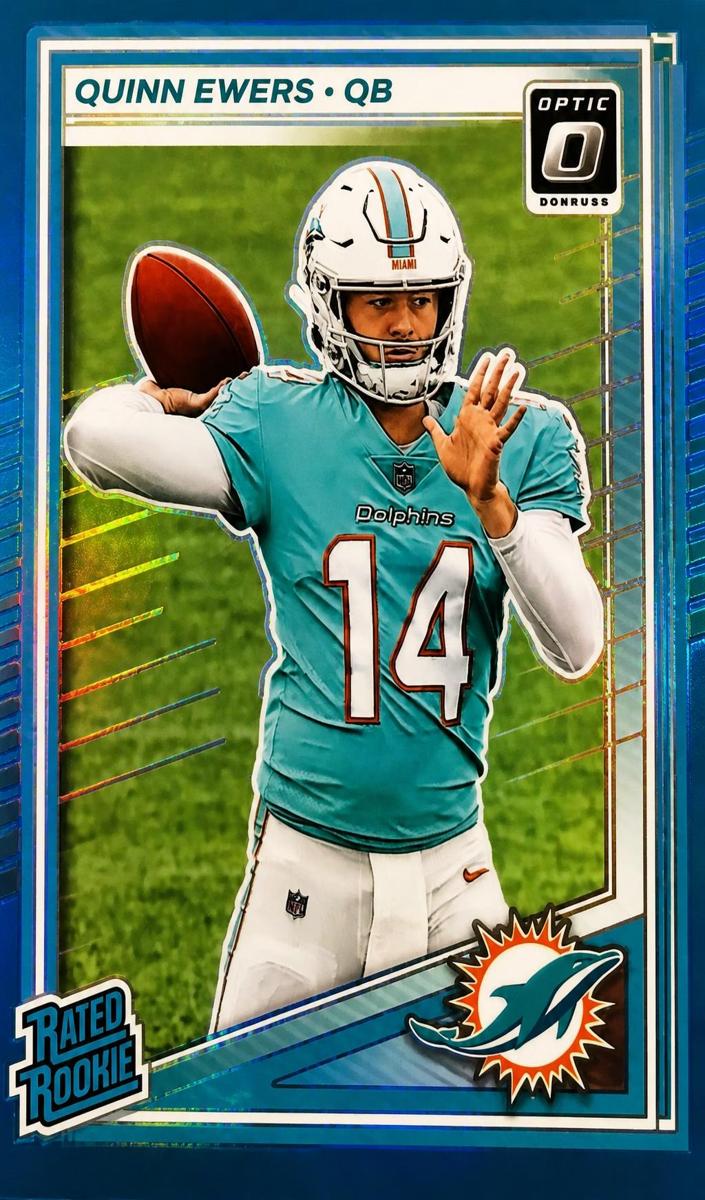 2025 Donruss Optic Football Neon Blue Quinn Ewers #213