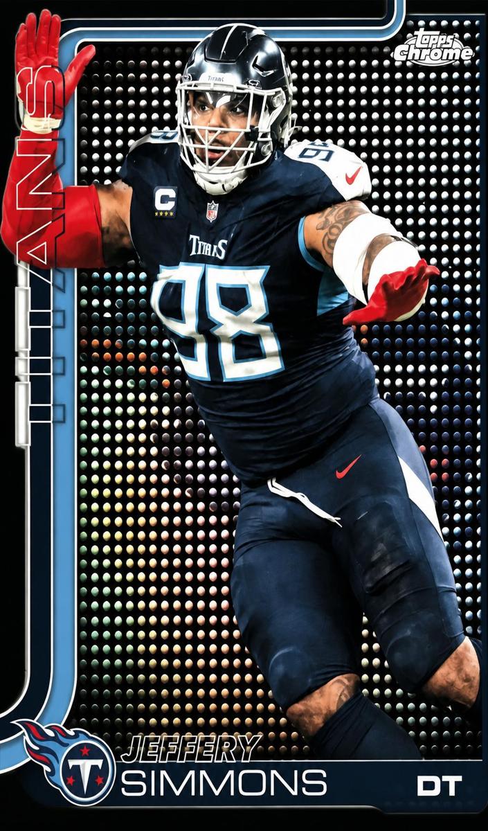 2025 Topps Chrome Football Jeffery Simmons #289