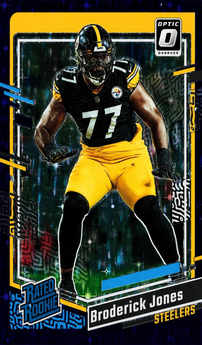 2023 Donruss Optic Football Purple Stars Broderick Jones #285
