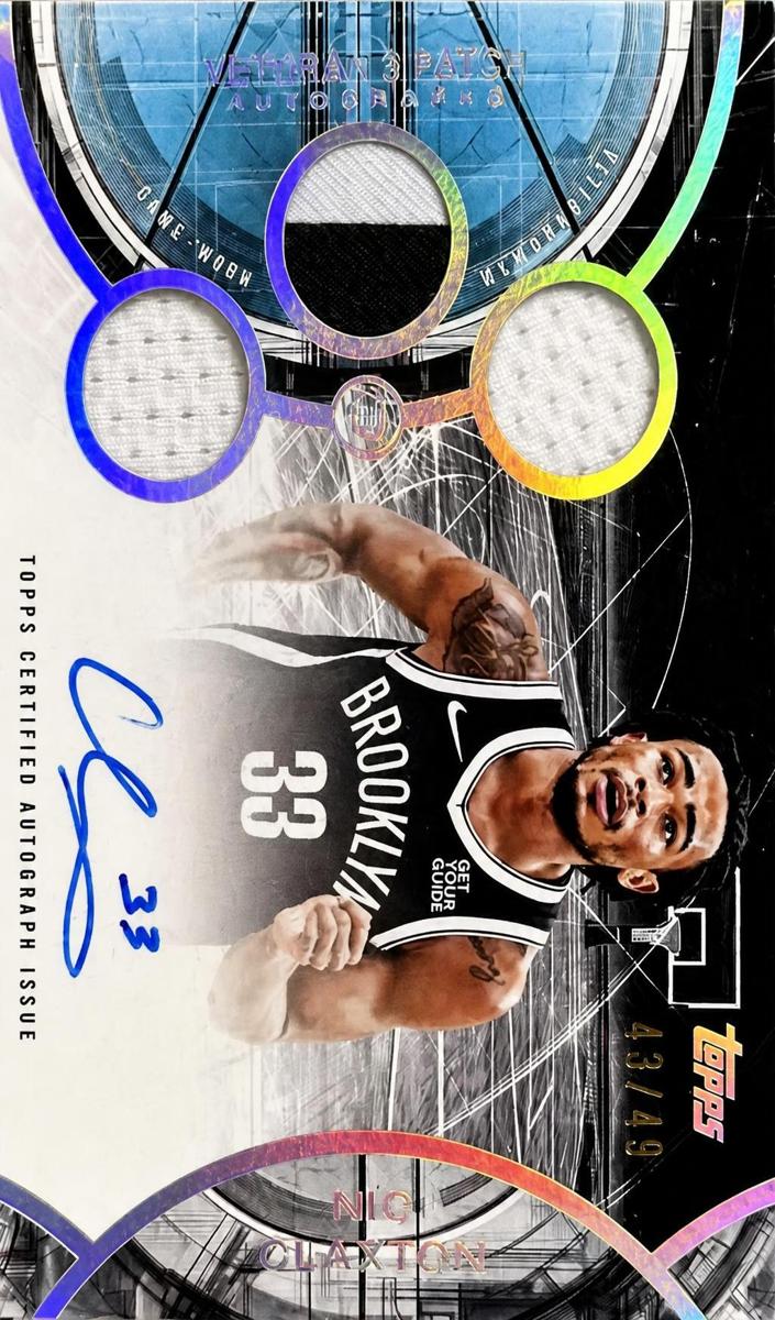 2025 Topps Three Basketball Nic Claxton #V3A-NC