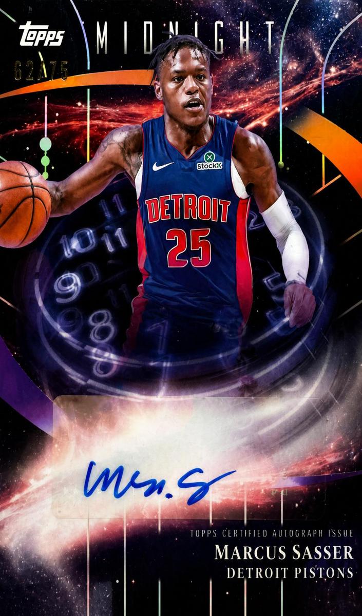 2025 Topps Midnight Basketball Dusk Marcus Sasser #SM-MS