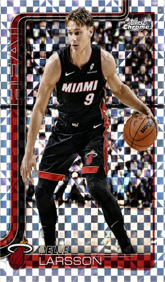 2025 Topps Chrome Basketball X-Fractor Pelle Larsson #189