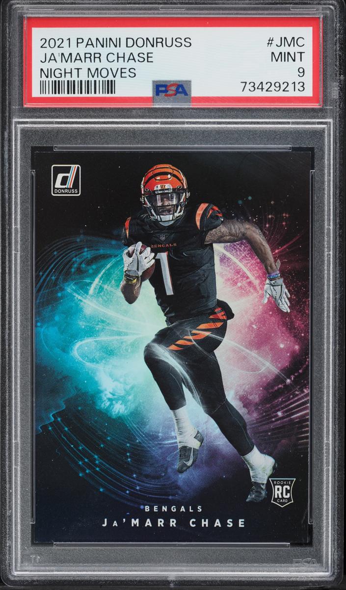 2021 Panini Donruss Football Ja'Marr Chase #NM-JMC PSA 9