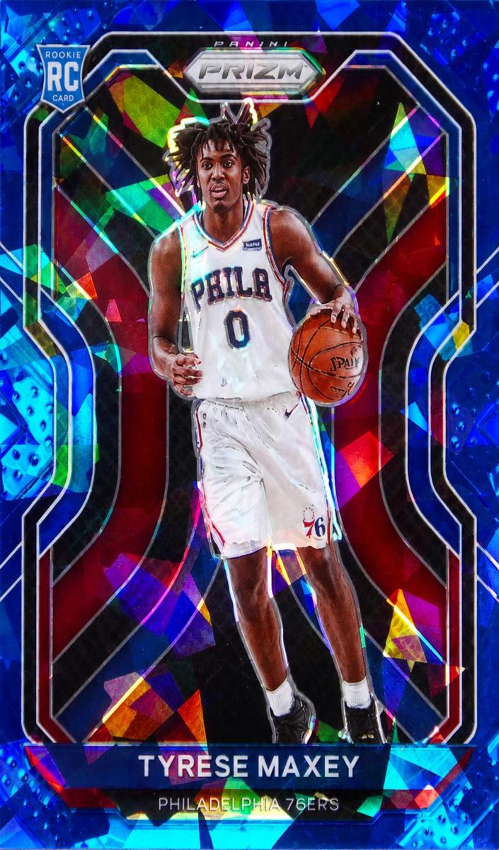 2020 Panini Prizm Basketball Blue Ice Tyrese Maxey #256 PSA 10