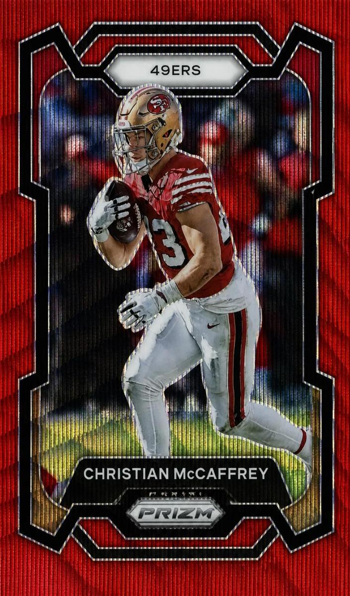 2023 Panini Prizm Football Red Wave Christian McCaffrey #267