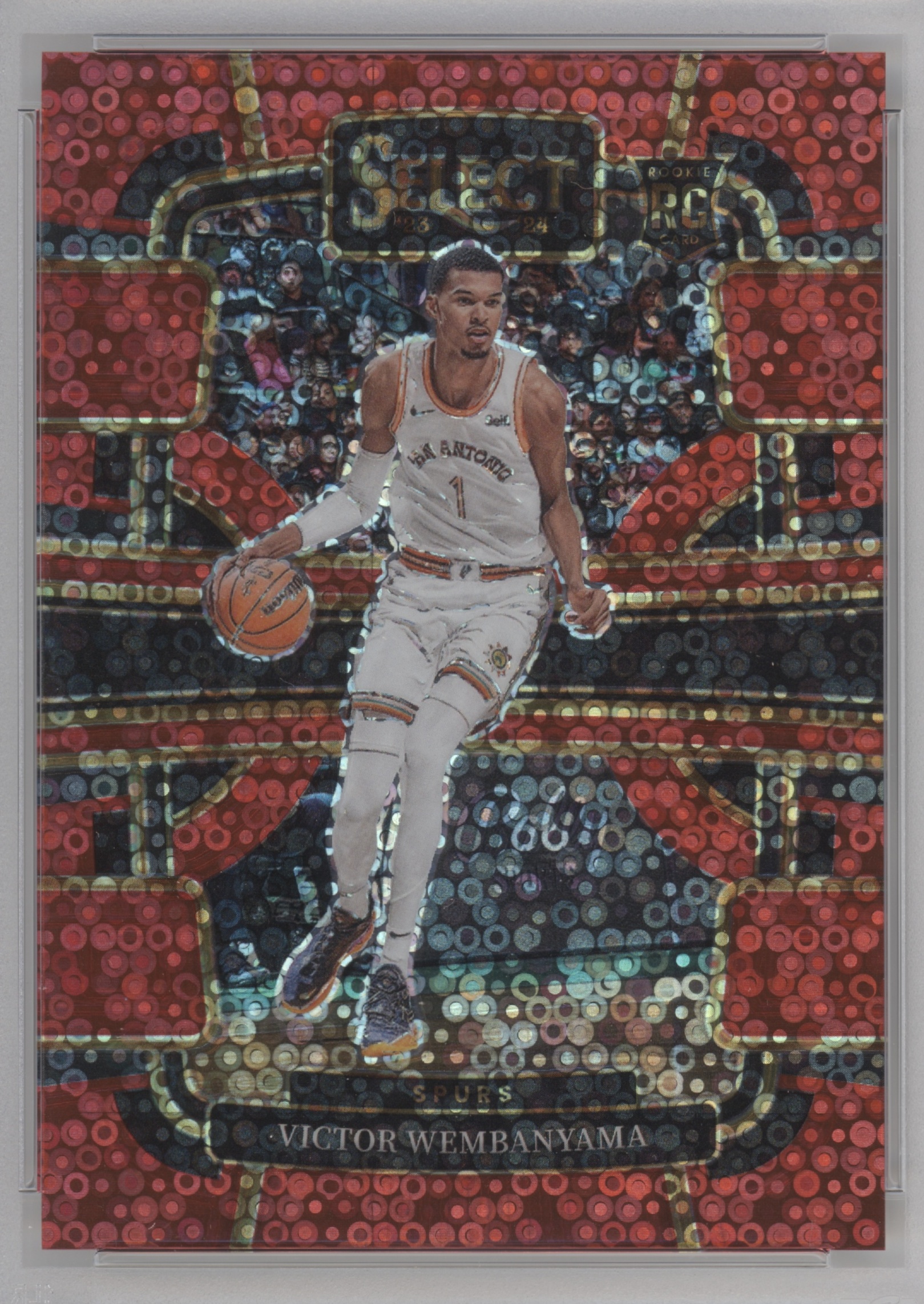 2023 Panini Select Basketball Red Disco Victor Wembanyama #87 PSA 9