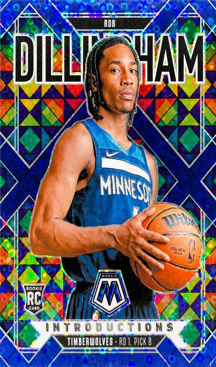 2024 Panini Mosaic Basketball Fast Break Blue Rob Dillingham #12