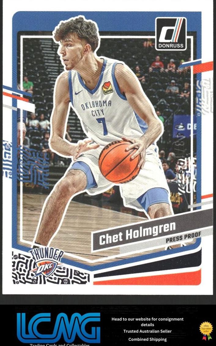 2023 Panini Donruss Basketball Press Proof Purple Chet Holmgren #123