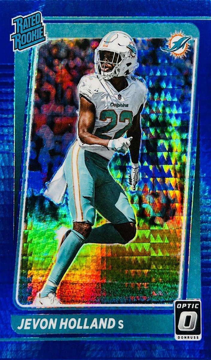 2021 Donruss Optic Football Blue Hyper Jevon Holland #267