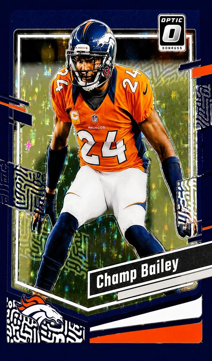 2023 Donruss Optic Football Purple Stars Champ Bailey #52 PSA 10