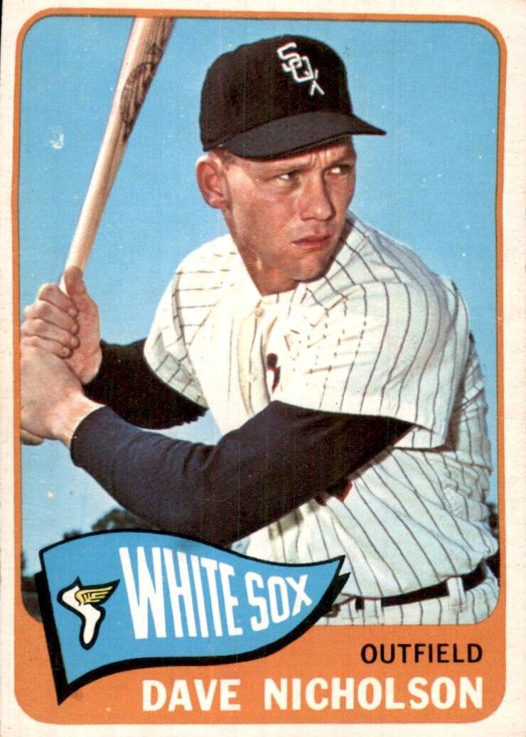 1965 Topps Baseball Dave Nicholson #183 PSA 8
