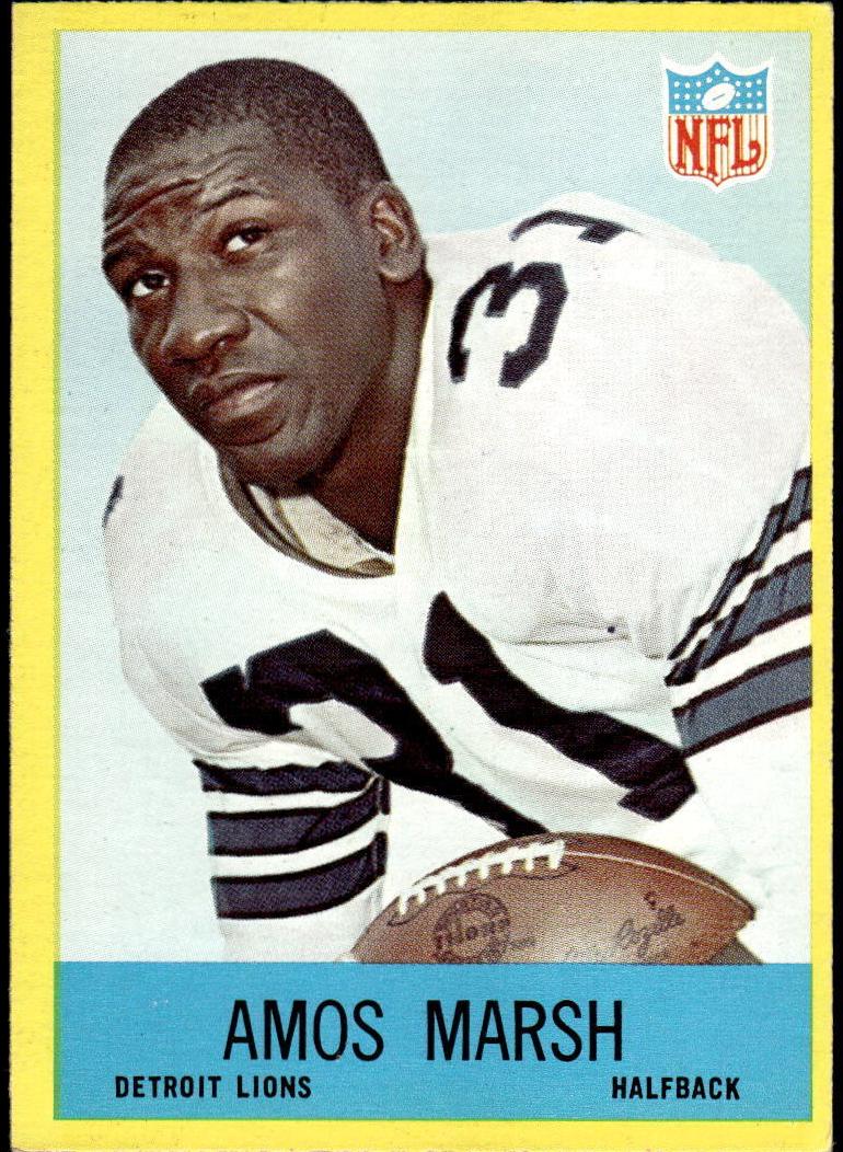 1967 Philadelphia Football Amos Marsh #68 PSA 6
