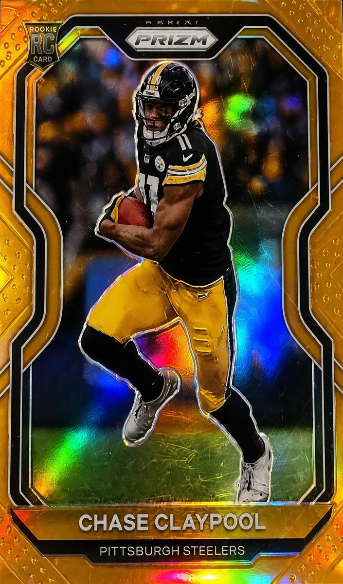 2020 Panini Prizm Football Orange Prizm Chase Claypool #392 PSA 9