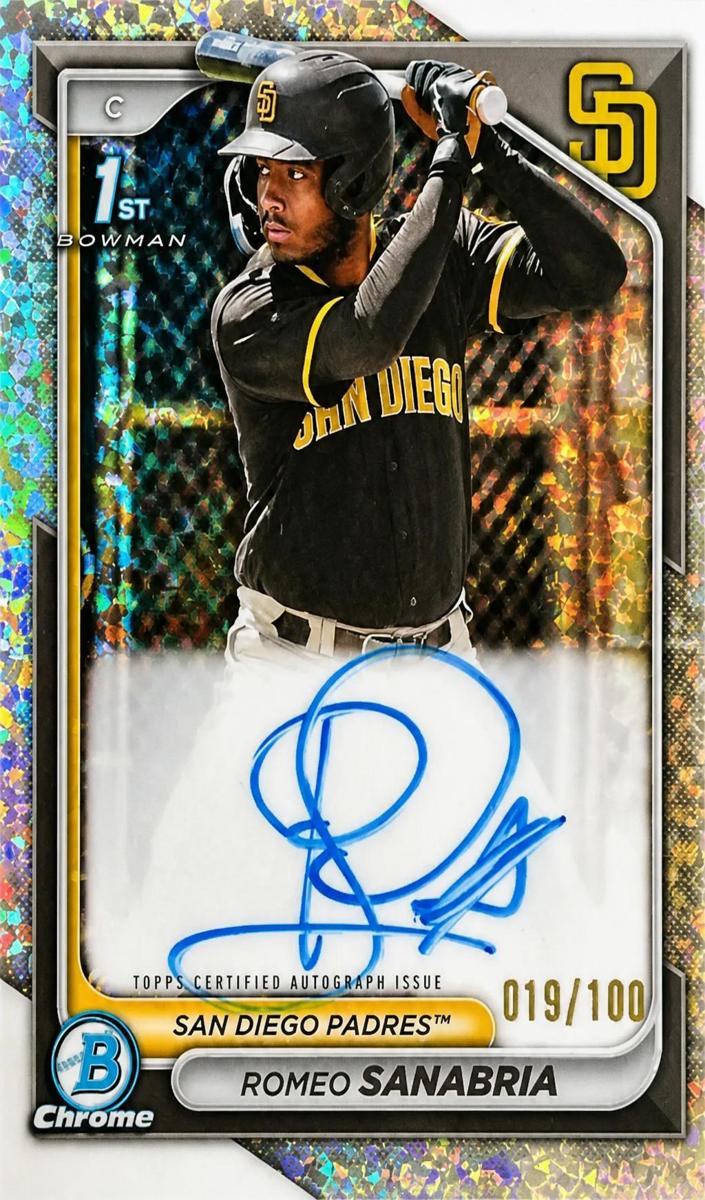 2024 Bowman Chrome Baseball Mini Diamond Romeo Sanabria #CPA-RS