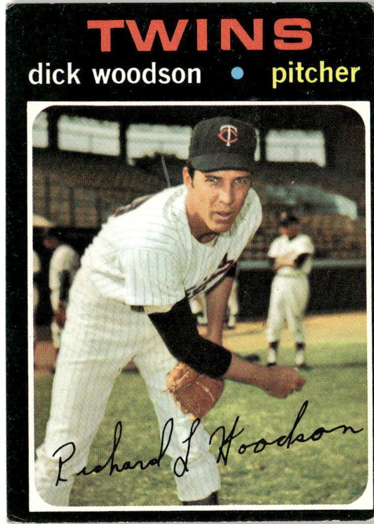 1971 Topps Baseball Dick Woodson #586