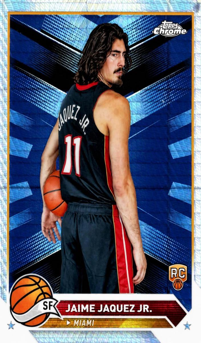 2023 Topps Chrome Basketball Prism Refractor Jaime Jaquez Jr. #121
