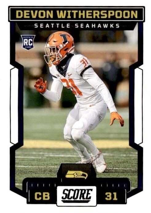 2023 Panini Score Football Devon Witherspoon #379