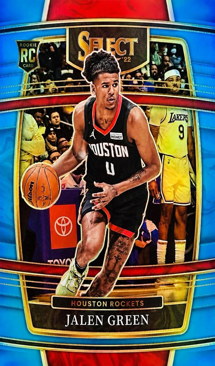 2021 Panini Select Basketball Light Blue Jalen Green #7